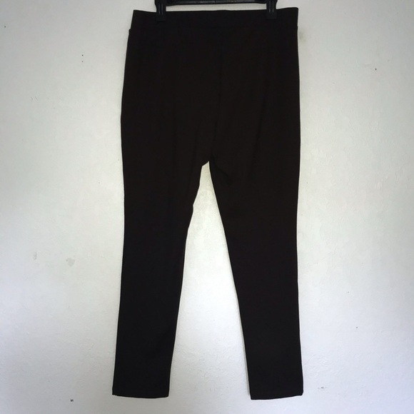 Micheal Kors Knit Pull On Stretch Brown Pants L - Picture 3 of 7